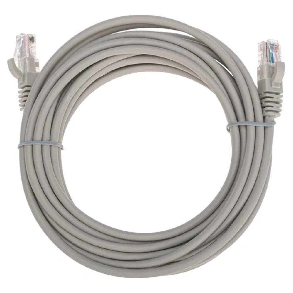Rexant (02-0100-5) Патч-корд U/UTP, CAT 5e, RJ45-RJ45, 26AWG, LSZH, серый, 5м