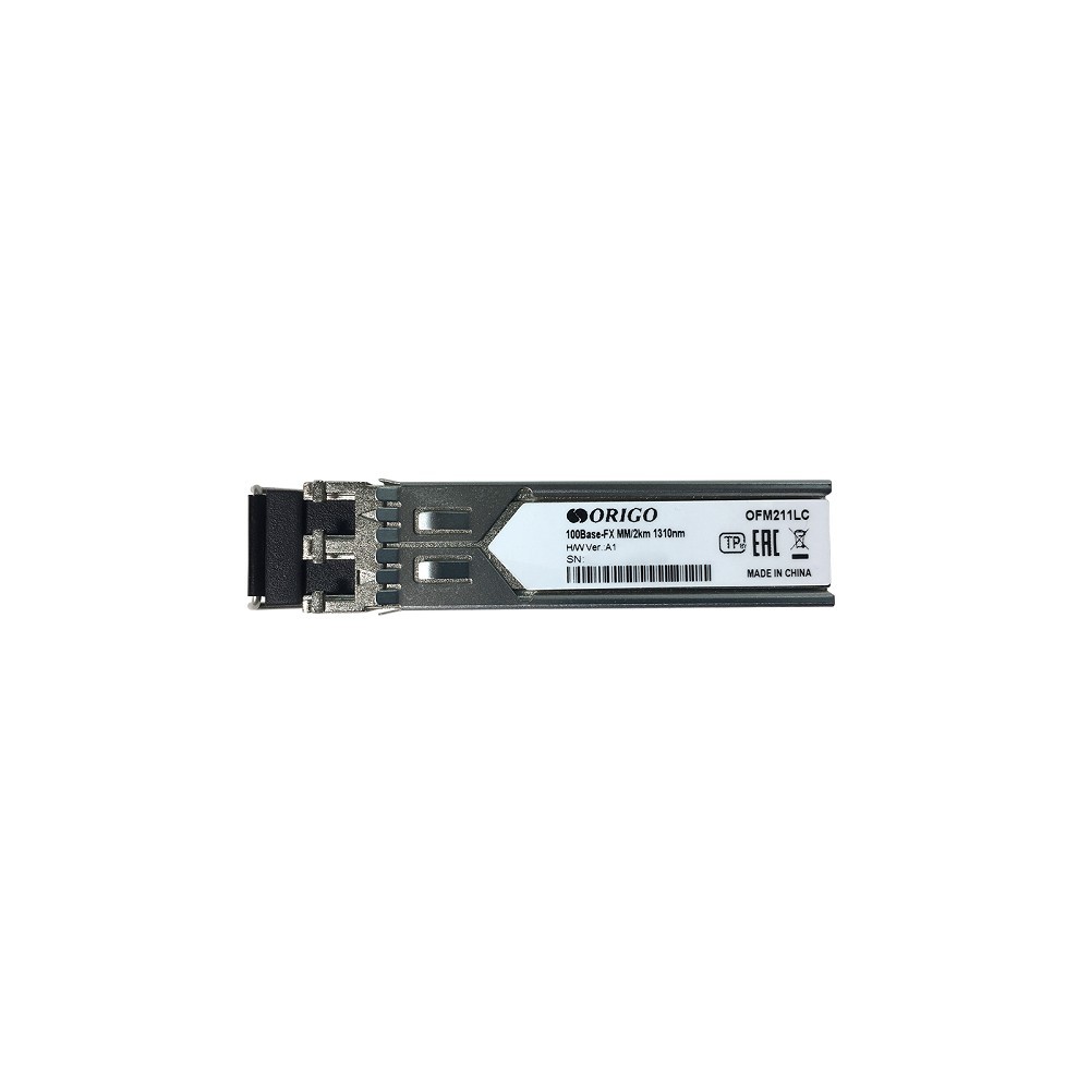ORIGO OFM211LC/A1A SFP-трансивер с 1 портом 100Base-FX для многомодового оптического кабеля (до 2 км, разъем Duplex LC)