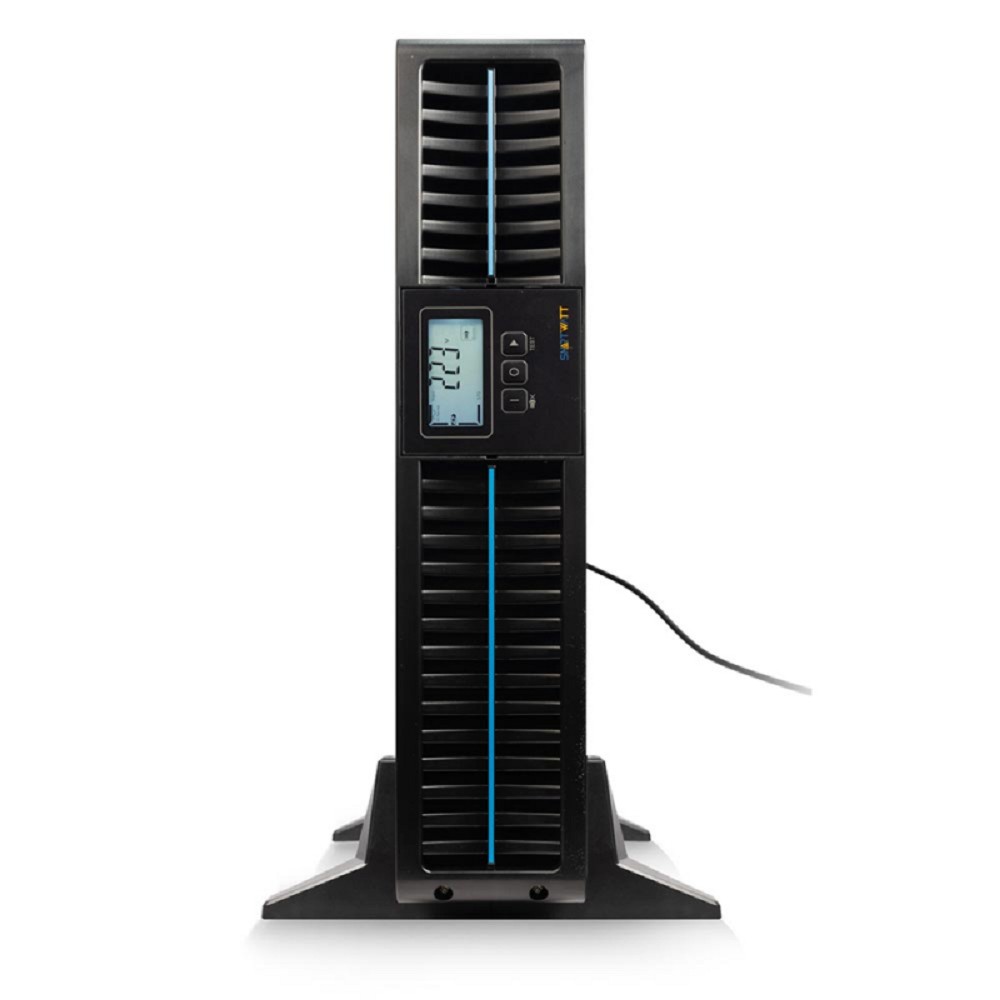 Источник бесперебойного питания SMARTWATT UPS DATA PRO IEC 2kVA Онлайн, мощность 2000/1800 ВА/Вт, стоечный/напольный, LCD дисплей, управляемые розетки, IEC13 - 8 шт.