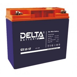 Delta GX 12-17 (17 А\ч, 12В) свинцово- кислотный аккумулятор  