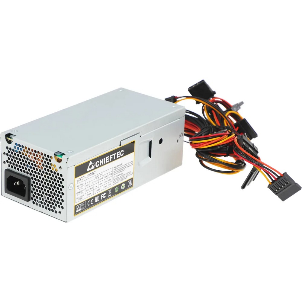 Chieftec 350W OEM GPF-350P [Smart] TFX v2.3,  A.PFC, КПД>85%, 2x SATA, 2x MOLEX, Fan 8 cm