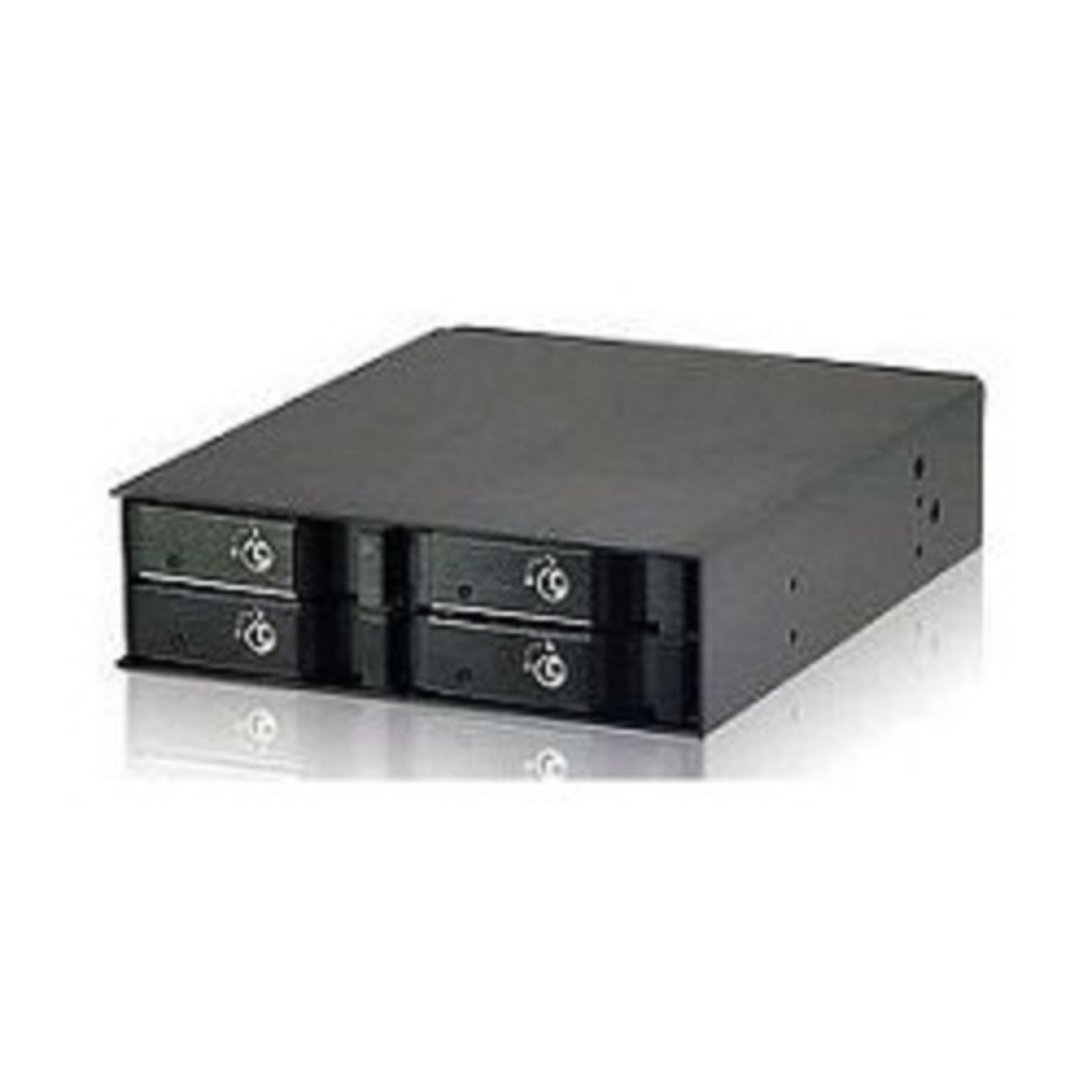 Procase G2-104-SAS12-BK {Hot-swap корзина 4 SATA3/SAS 12G,черный,с замком,hotswap mobie rack 2,5" HDD(1x5,25),1*miniSAS HD(SFF-8643),2xFAN 40x15mm}