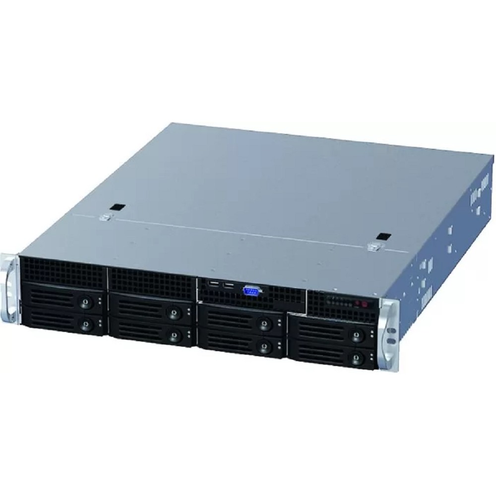 Ablecom CS-R25-07P 2U rackmount, ATX, Micro-ATX and Mini-ITX mb, 8x3.5''+1/2 trays, single 550W CRPS PSU /  21"" depth chassis (power cord not included)