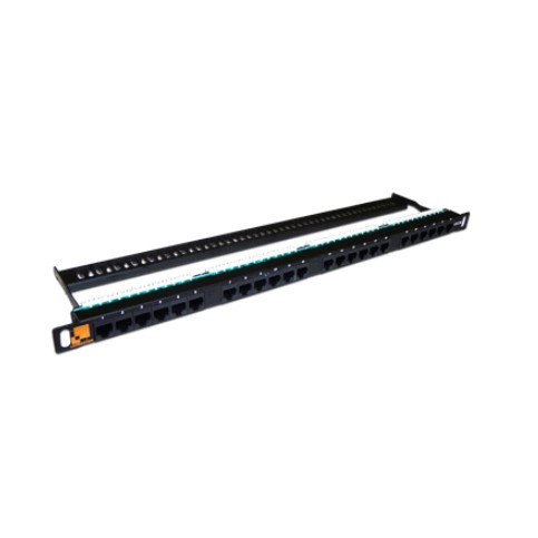 Патч-панель LANMASTER компактная 24 порта, UTP, кат.5E, 0.5U (LAN-PPC24U5E)