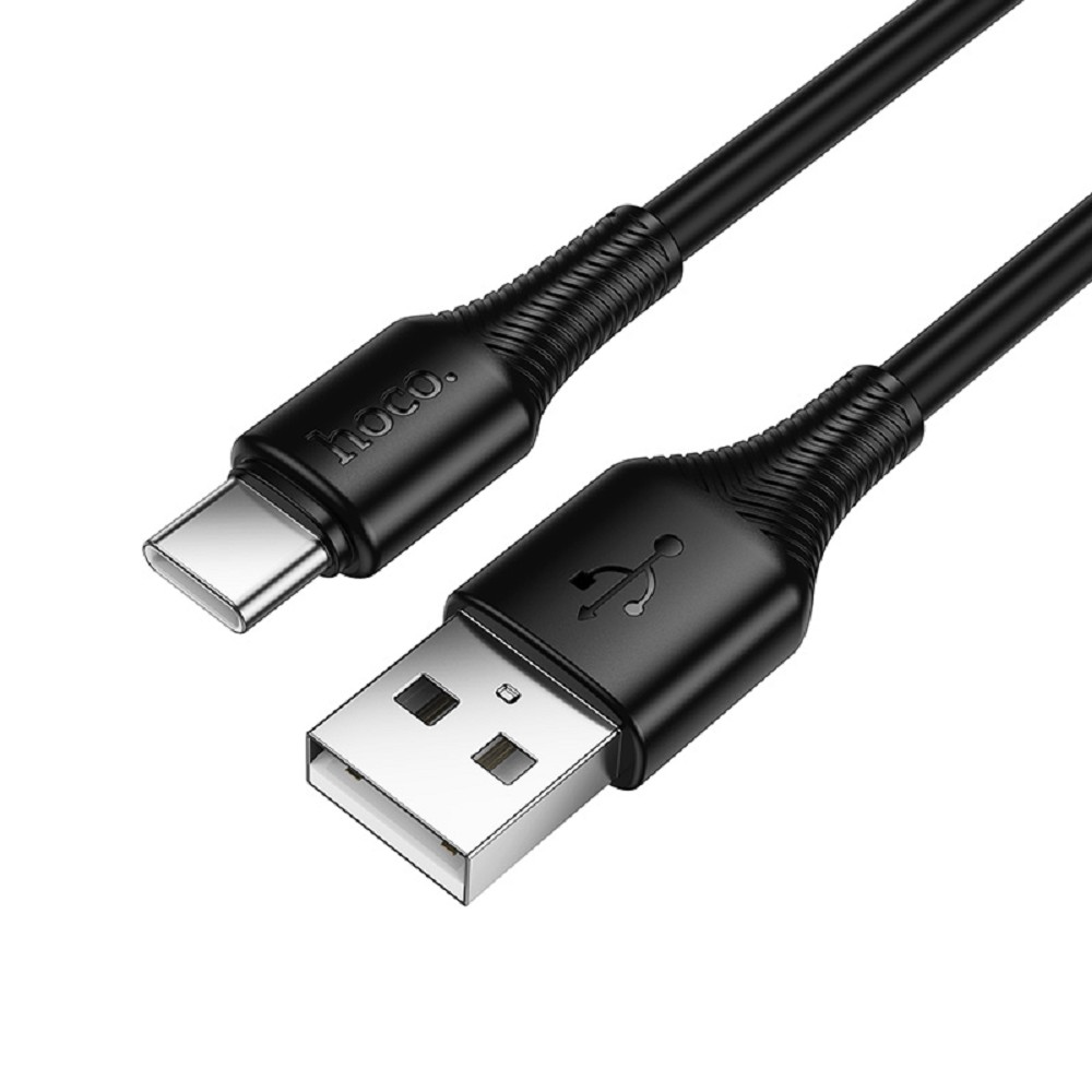 HOCO X120/ USB кабель Type-C/ 1m/ 3A/ черный
