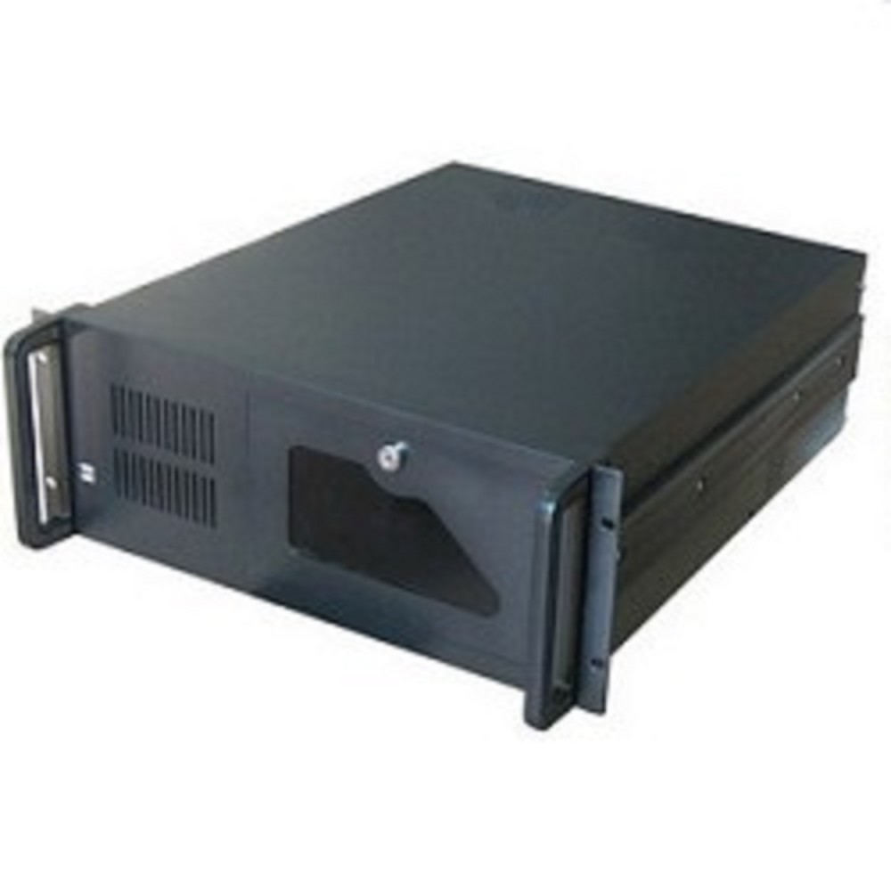Procase B430-B-0 черный {4U глубина 450мм, внешн 3x5.25, внутр 8xHDD, MB 12"x9.6",без Б/П PS2}