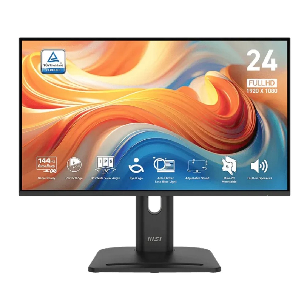 MSI PRO 23.8" MP245PG E14 черный {IPS 1920x1080 144Hz 300cd D-Sub HDMI DP M/M HAS Pivot In} [9S6-3PE39M-014]