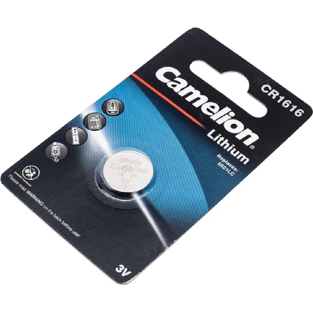 Camelion CR1616 BL-1 (CR1616-BP1, батарейка литиевая,3V) (1 шт. в уп-ке) 