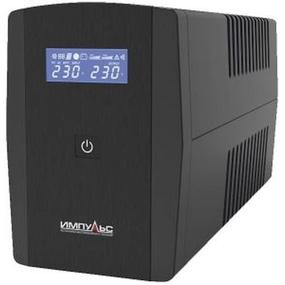 Импульс ИБП Юниор Смарт 2200 {2200/1320 ВА/Вт, LCD, USB, RJ11/RJ45, SCHUKOx4},черный [JS22223]