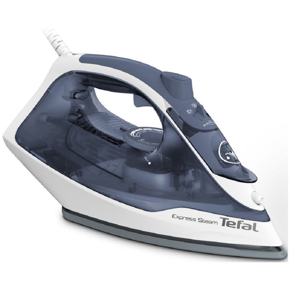 Повреждение упаковки TEFAL FV2837E0 Утюг, 2400Вт, 190г, белый/синий 