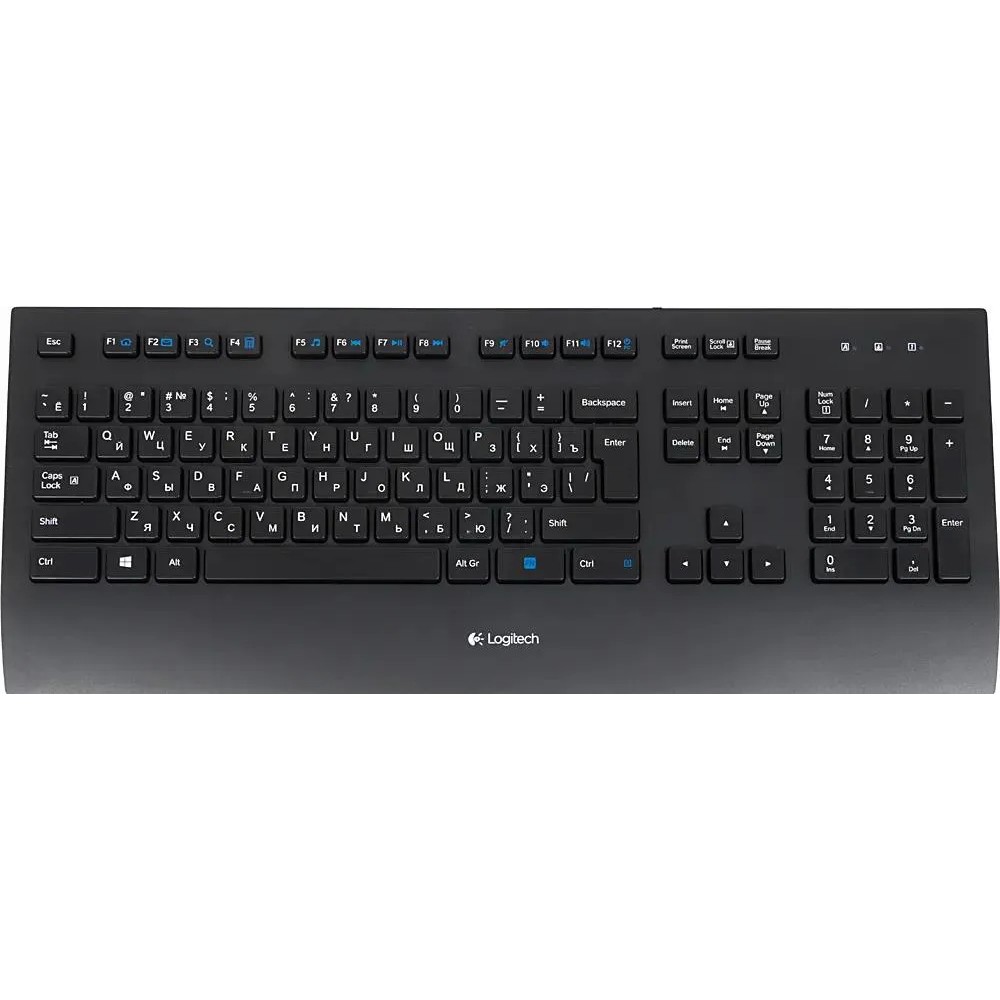 920-005215 Logitech Клавиатура K280E USB оригинальная заводская гравировка RU/LAT