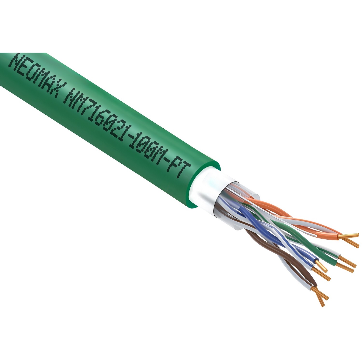 Кабель NEOMAX [NM716021-100М-РТ] U/UTP cat.6 4x2x0.57, 23 AWG, медь, внутренний, PVCLS нг(А)-LSLTx, 100м, зеленый