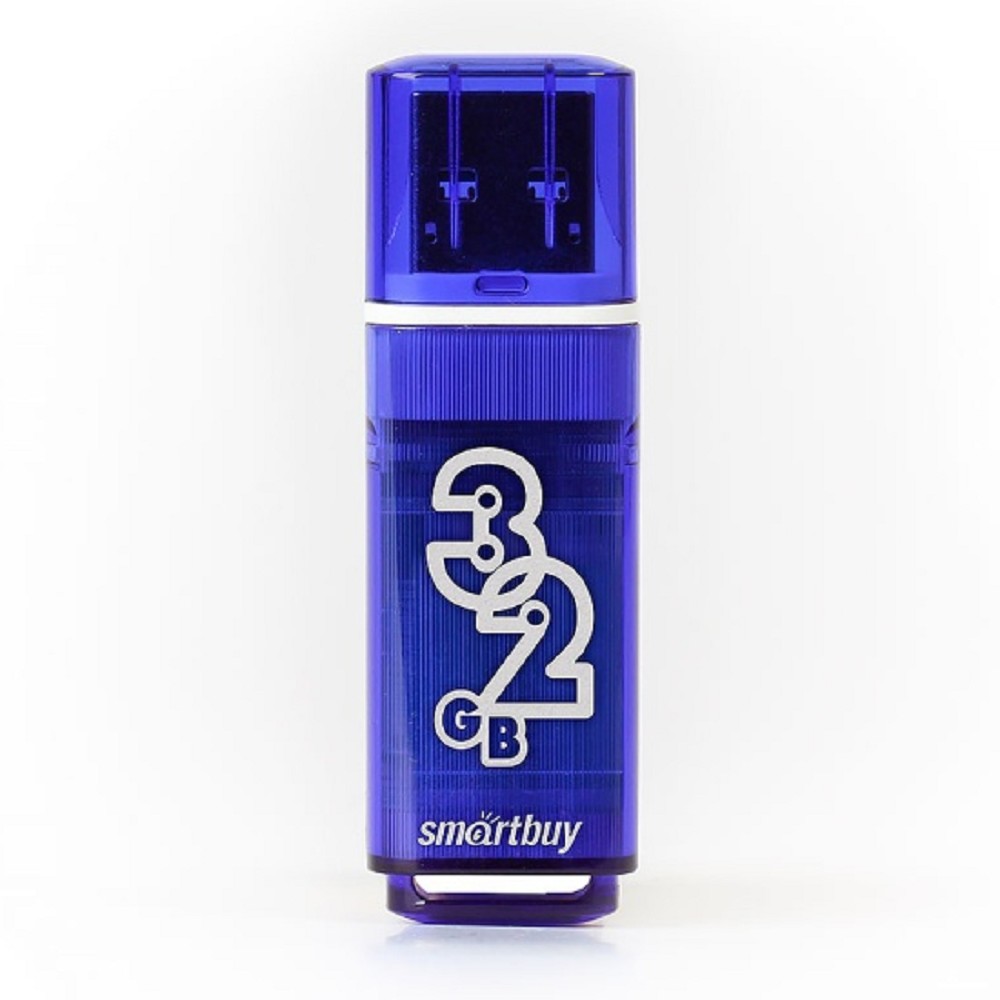 Smartbuy USB Drive 32GB Glossy series Dark Blue 3.0/3.1  (SB32GBGS-DB) 