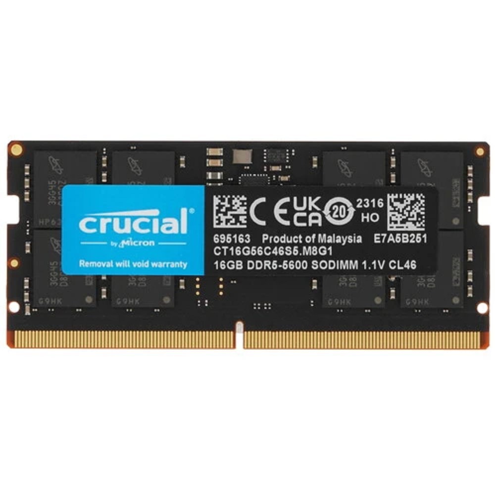 Повреждение упаковки Crucial DDR5 SODIMM 16GB  5600MHz CT16G56C46S5 CL46 