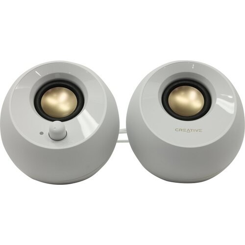 Creative PEBBLE MF1680 2.0 белый 4.4Вт