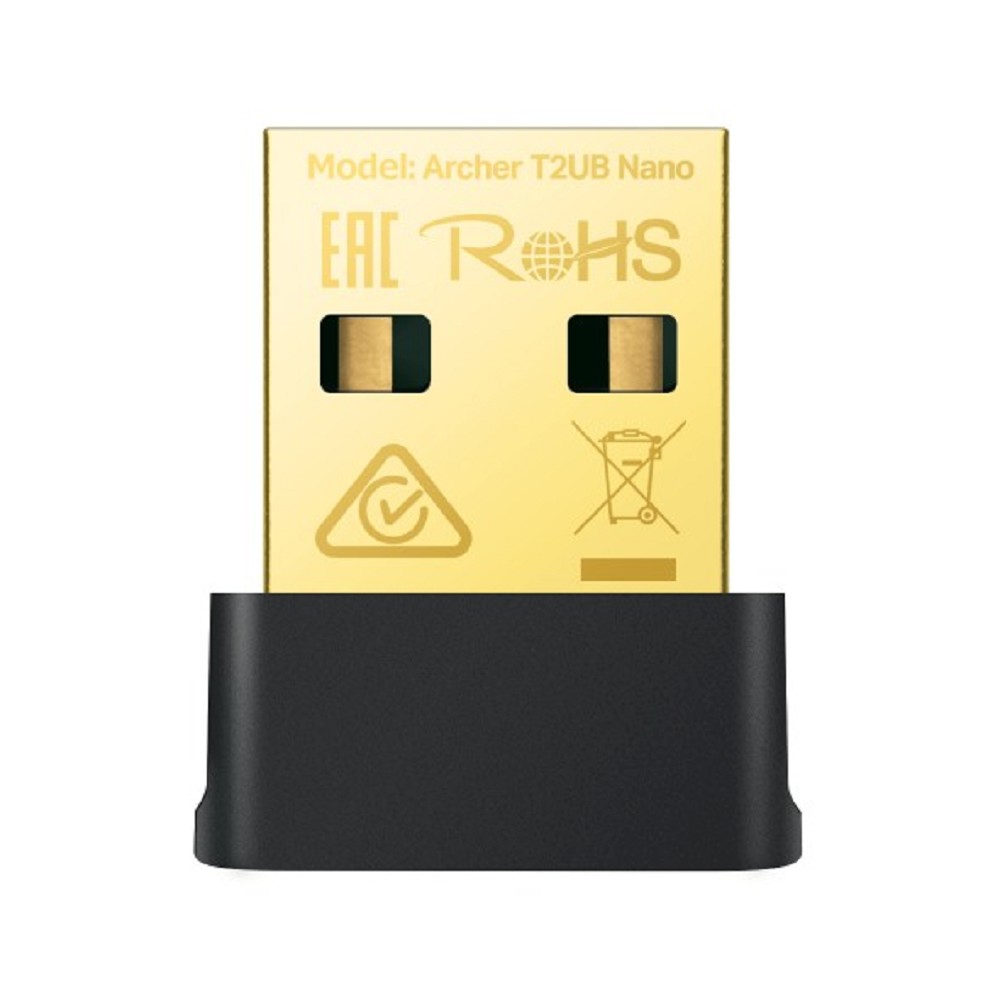 TP-Link Archer T2UB Nano AC600 Ультракомпактный двухдиапазонный Wi-Fi USB-адаптер Bluetooth 4.2