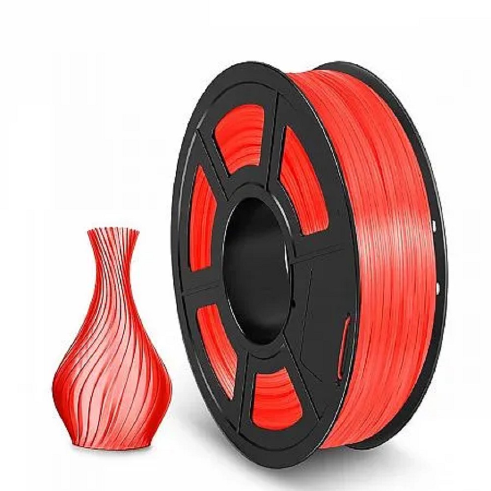 Филамент NVPRINT TPU Trans. Red для 3D печати диаметр 1.75мм  длина 165 метров  масса 0,5 кг