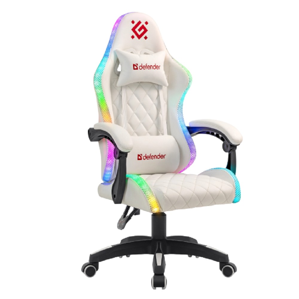 Игровое кресло Energy Белый,RGB,класс 4,PU DEFENDER (64557)