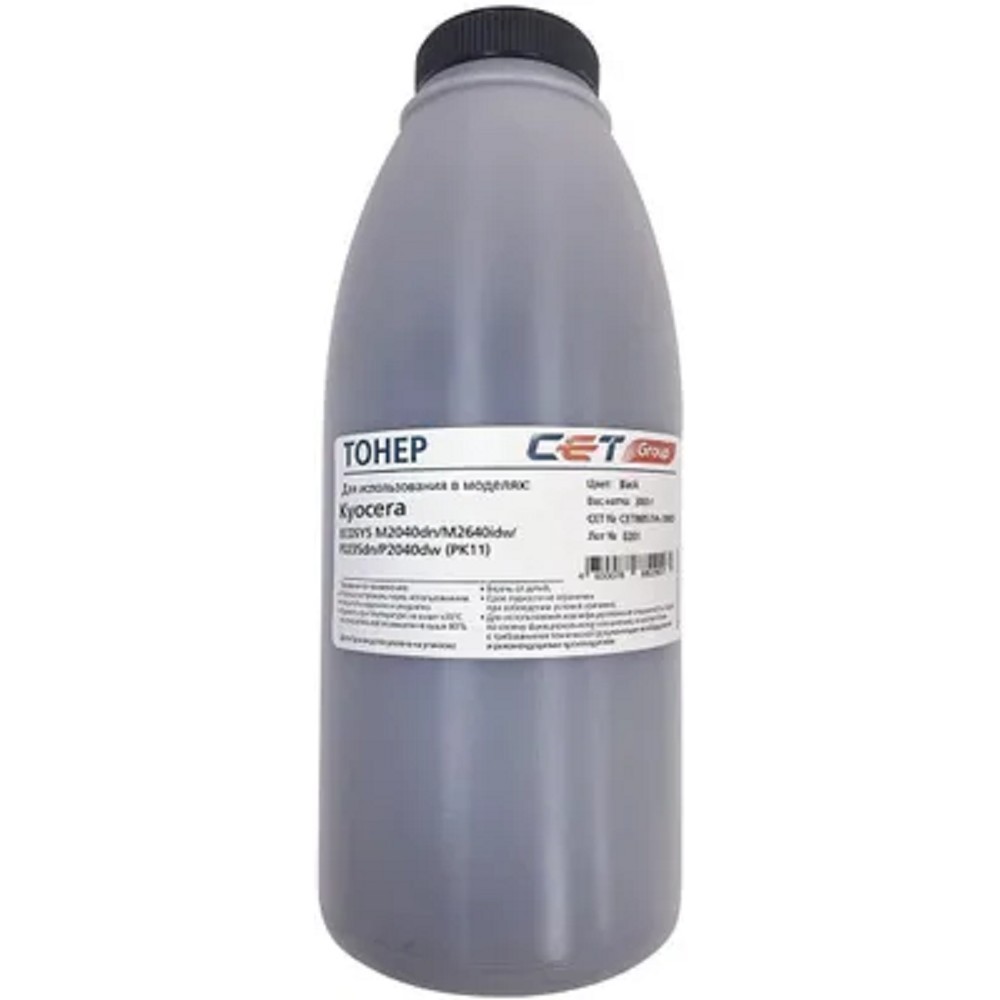Тонер CET PK11 для KYOCERA ECOSYS M2135dn/M2735dw/M2040dn/M2640idw/P2235dn/P2040dw, 300г/бут, (унив.), ( замена CET121480 )