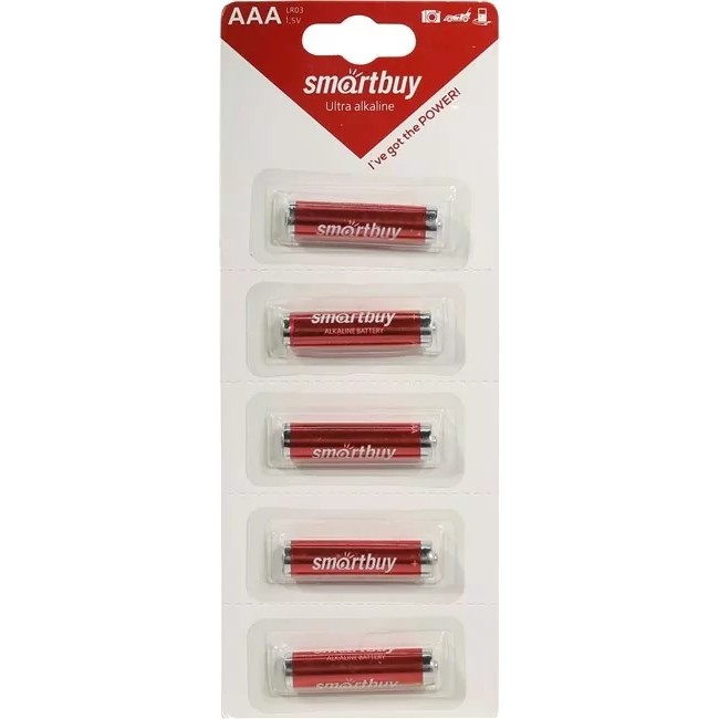 Smartbuy LR03/5B strip (60/600) (SBBA-3A05B) (5шт. в уп-ке)
