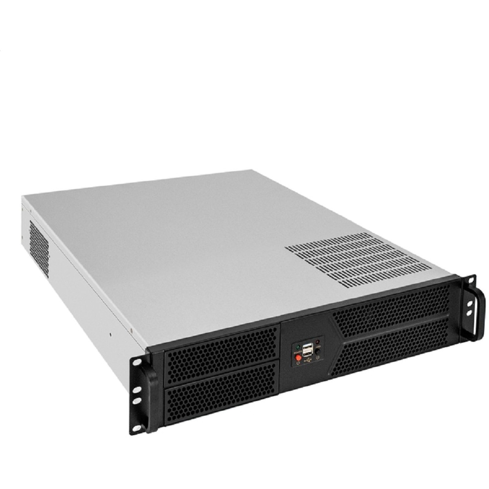 Exegate EX297732RUS Серверный корпус ExeGate Pro 2U550-04 <RM 19", высота 2U, глубина 550, без БП, 2*USB>