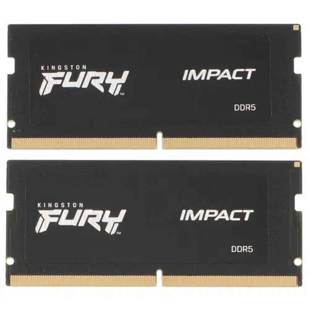 Kingston DDR5 SODIMM 32GB  4800MT/s  CL38  (Kit of 2) FURY Impact PnP KF548S38IBK2-32