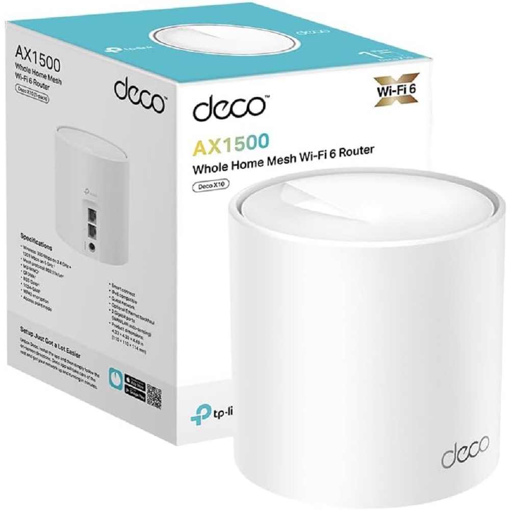 TP-Link Deco X10(1-pack) AX1500 Домашняя Mesh Wi-Fi система