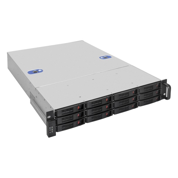 Exegate EX293407RUS Серверный корпус ExeGate Pro 2U660-HS12 <RM 19", высота 2U, глубина 660, БП 2U-920ADS, 12xHotSwap>