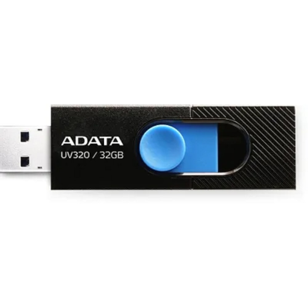 A-DATA Flash Drive 32GB  <AUV320-32G-RBKBL> UV320, USB 3.2, черный/голубой