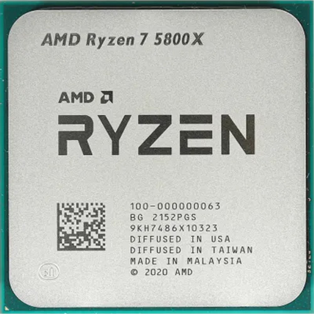 CPU AMD Ryzen 7 5800X OEM (100-000000063) {3,80GHz, Turbo 4,70GHz, Without Graphics AM4}