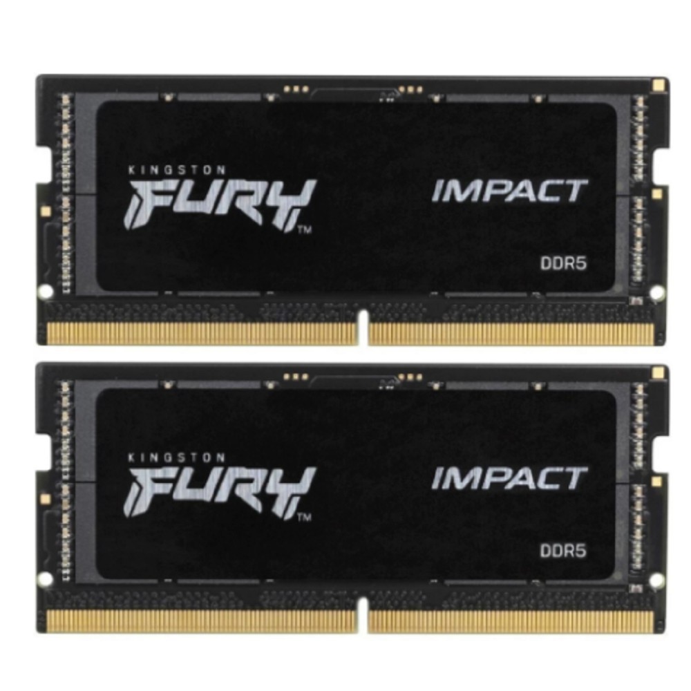 Kingston DDR5 SODIMM 32Gb (2x16Gb) PC48000 6000Mhz Fury Impact (KF560S38IBK2-32)