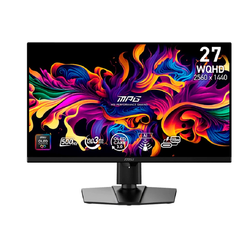 MSI 26.5" MPG 271QR QD-OLED X50 черный {QD OLED LED 2650x1440 500Hz 16:9 матовая 1500000:1 250cd 178/178 HDMI DisplayPort HAS Pivot}