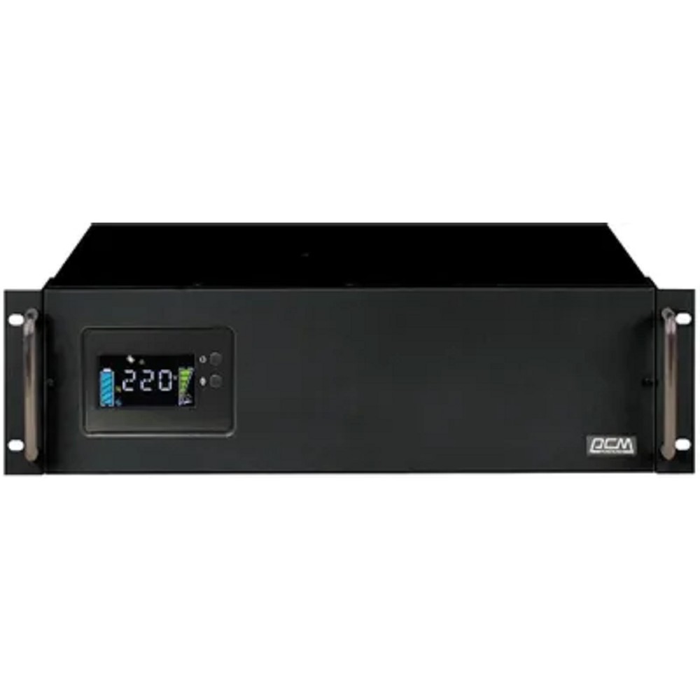 PowerCom King Pro RM KIN-2200AP LCD (3U) ИБП {Line-Interactive, 2200VA/1760W, Rack, 6х С13, Serial+USB, SmartSlot, RS-232} (1152608)