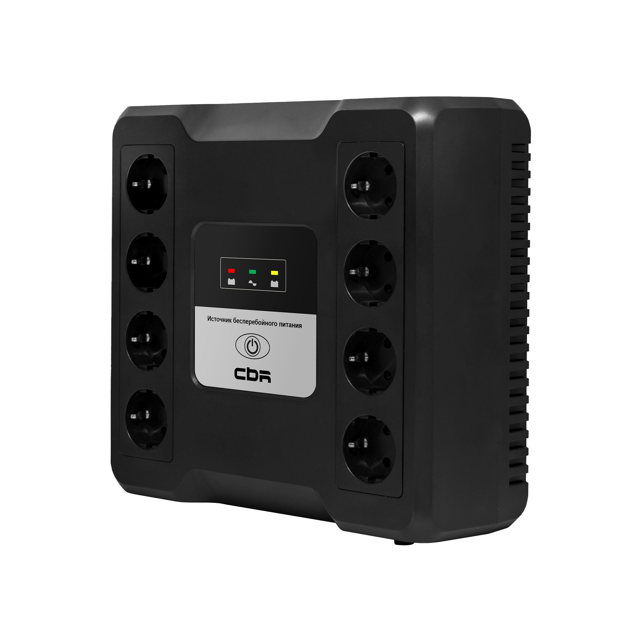 ИБП CBR CRYSTAL CTL-800 [Line Interactive, 800 VA / 480 W  8 x EURO, 8 с резервированием и фильтрацией, Breaker] (CTL-800B-8F-LDK)