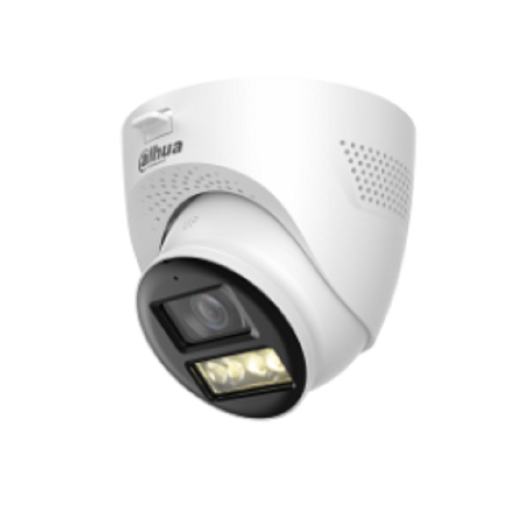 DAHUA DH-HAC-HDW1200TQP-IL-T-0280B Уличная купольная HDCVI-видеокамера 2Мп; CMOS; объектив 2.8мм; ИК 40м, Led 40м;  IP67; металл, пластик