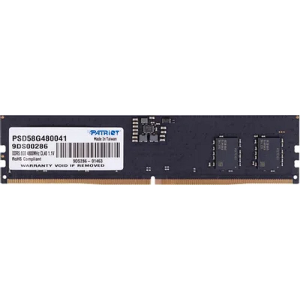 Patriot DDR5 DIMM 8GB 4800 MT/s CL40 PSD58G480041