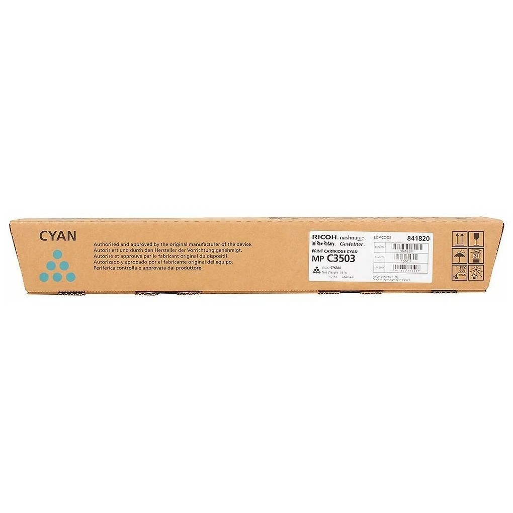 Ricoh Тонер-туба тип MPC3503, Cyan {Aficio MP C3003/C3503, (18000 стр) (841820)