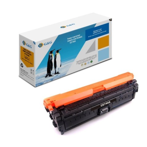 Картридж лазерный G&amp;G GG-CE740A черный (7000стр.) для HP LJ CP5220/CP5221/CP5223/CP5225