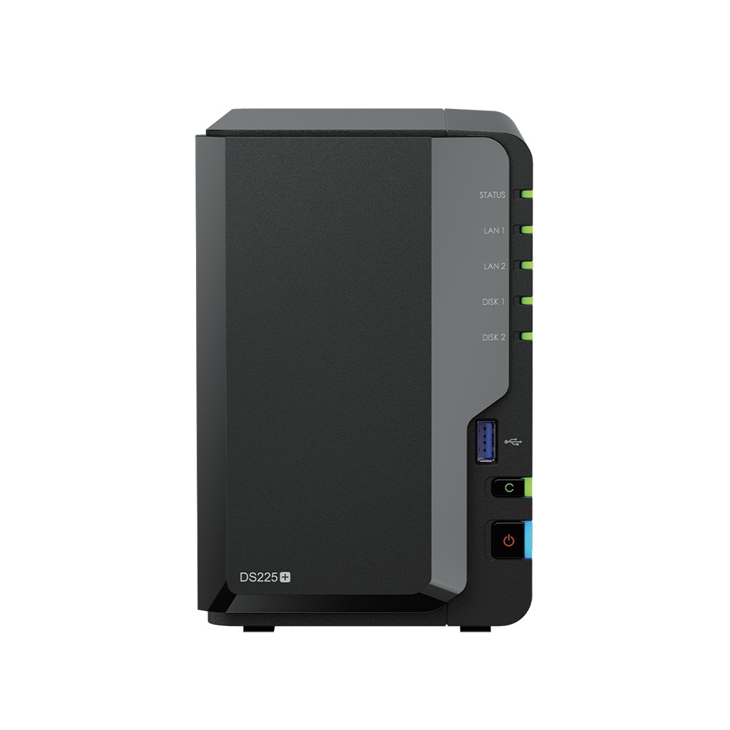 Synology DS225+ СХД настольное исполнение 2BAY NO HDD (repl. DS224+)) вилка UK/HK 3-pin