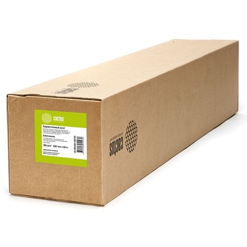 Cactus CS-MC260-106730 Холст 42"(A0+) 1067мм-30м/260г/м2/белый для струйной печати втулка:50.8мм (2")