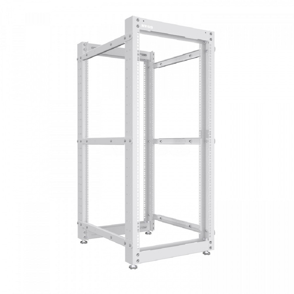 NTSS Стойка серверная NTSS OR двухрамная 52U 600-1000мм, комплект ножек, серый RAL 7035 NTSS-2POR52U/600-1000