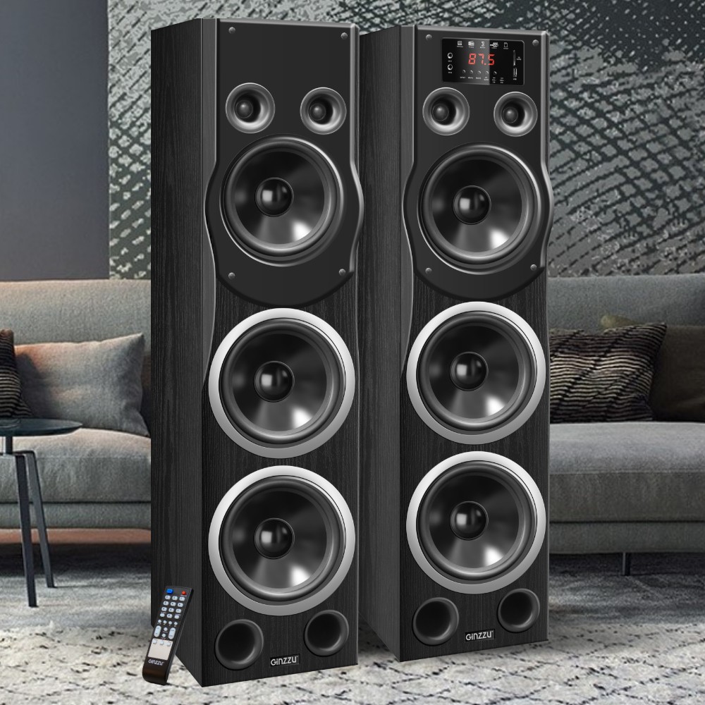 Ginzzu GM-329, Акустическая система 2.0, 2x120W/BT/USB/SD/FM/AUX/ДУ