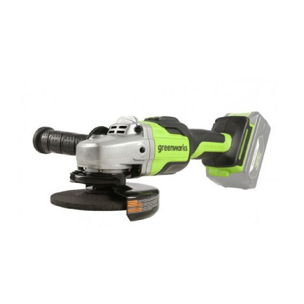 Greenworks GD24AGK4 Угловая шлифовальная машина, аккумуляторная, 24V,  бесщеточная, c 1хАКБ 4 Ач и ЗУ в сумке [3200207UB]