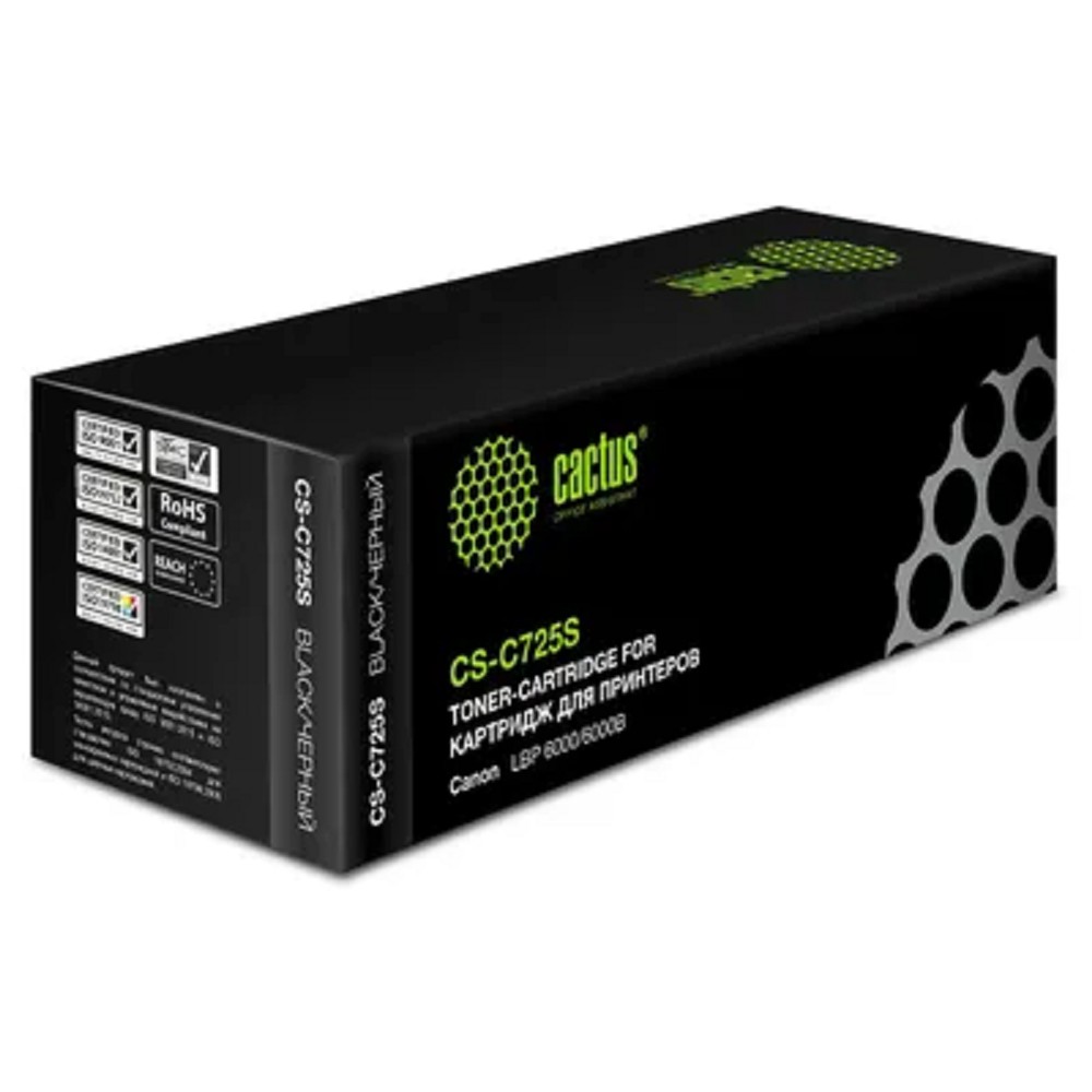 CACTUS Cartridge 725S Картридж (CS-C725) для принтеров CANON LBP6000/6000В (1600 стр.)