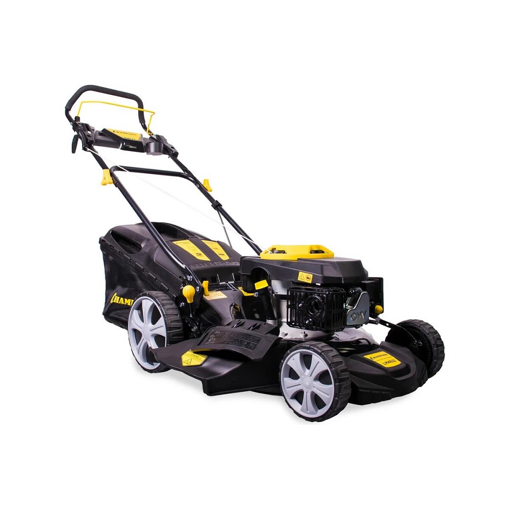 CHAMPION Газонокосилка LM4622 { 2,2кВт 460мм 60л 25-75мм 1рычаг/7, 32,6кг 3в1 }