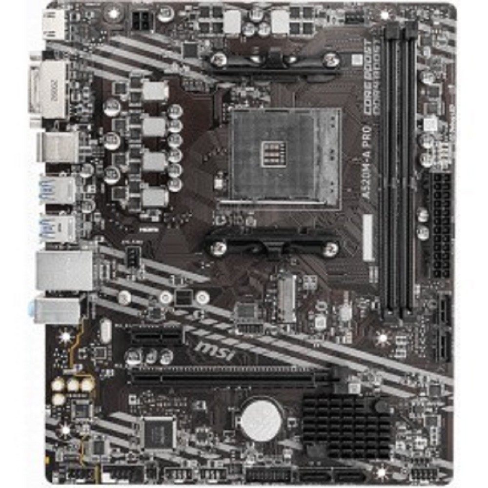 Повреждение упаковки MSI A520M-A PRO {Soc-AM4 AMD A520 2xDDR4 mATX AC`97 8ch(7.1) GbLAN RAID+DVI+HDMI}
