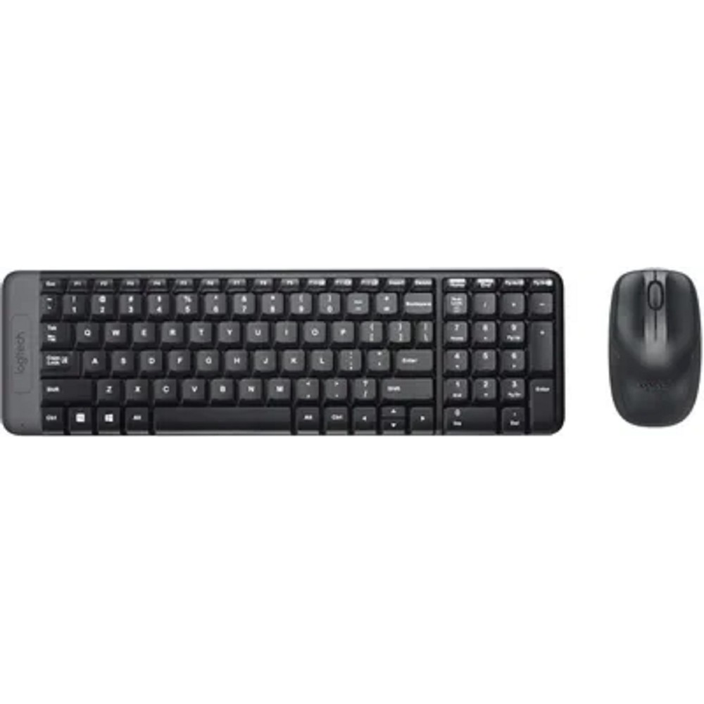 920-003169 Logitech Клавиатура + мышь Wireless Combo MK220 Black USB оригинальная заводская гравировка RU/LAT 