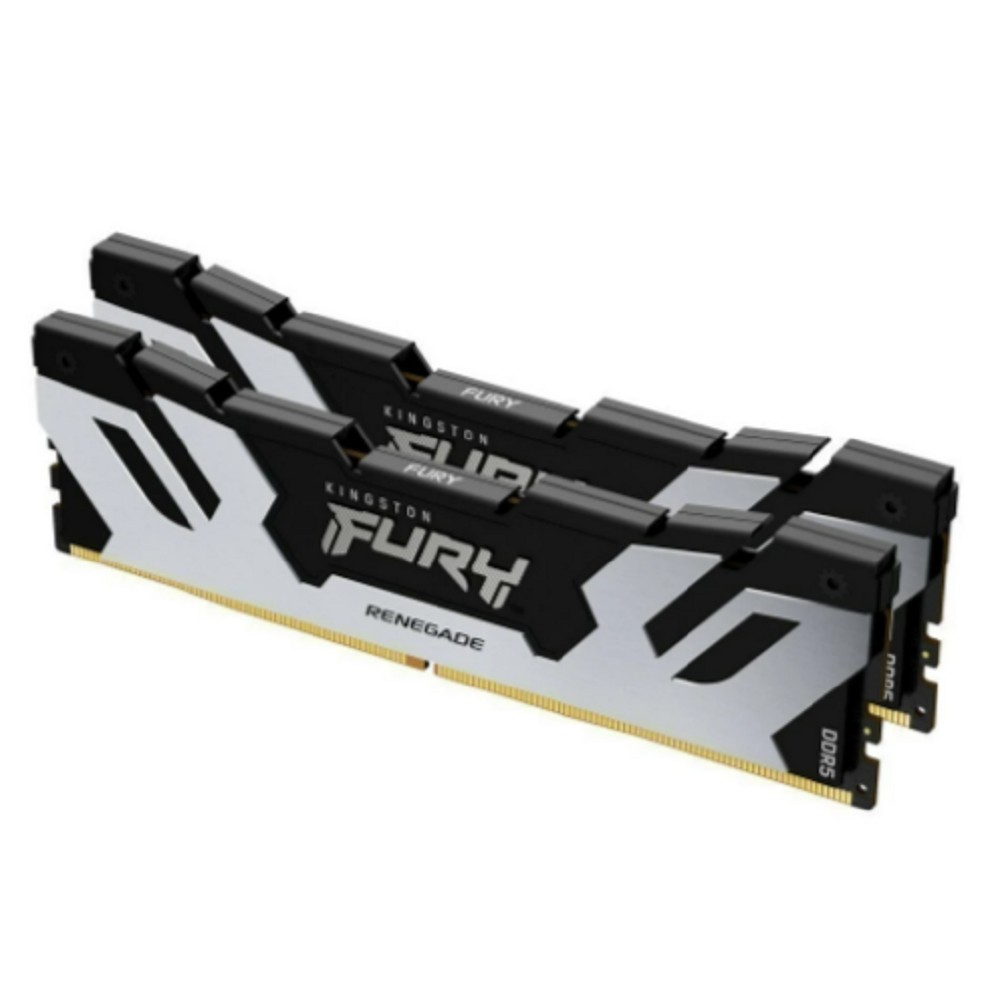 Kingston DDR5 DIMM 2x32GB 6400MHz KF564C32RSK2-64 Fury Renegade Silver XMP RTL Gaming PC5-51200 CL32 288-pin 1.4В kit dual rank с радиатором Ret