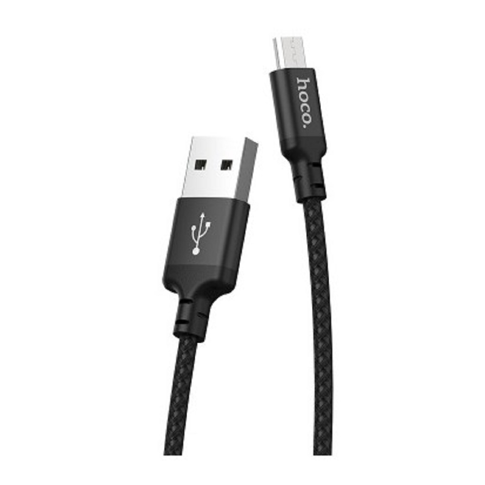 HOCO HC-62905 X14/ USB кабель Micro/ 2m/ 1.7A/ Нейлон/ Black 