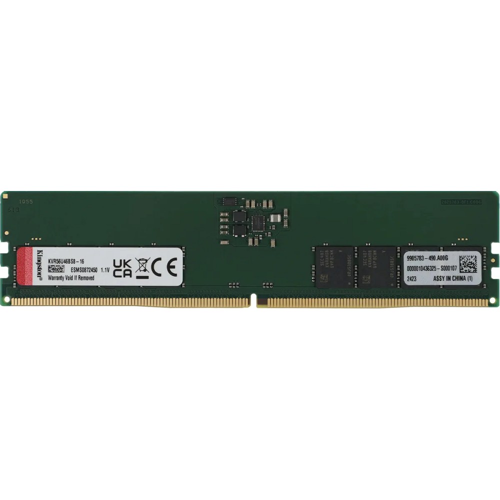 Kingston DDR5 DIMM 16GB 5600 MT/s CL46 KVR56U46BS8-16